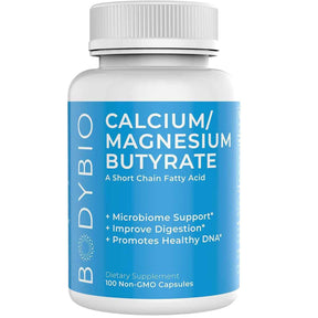 BodyBio Calcio Magnesio Butirato - 100 Cápsulas - Haz Tu Pedido