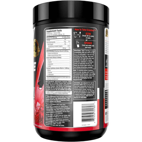 Six Star Creatina x3 - Sabor Ponche de Frutas - 1140 g - Tabla Nutricional - Haz Tu Pedido