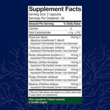 Host Defense Stamets 7® Apoyo Inmunológico  - 60 Cápsulas - Tabla Nutricional - Haz Tu Pedido