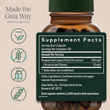 Gaia Herbs Aceite de Orégano - 120 Cápsulas Líquidas - Tabla Nutricional - Haz Tu Pedido