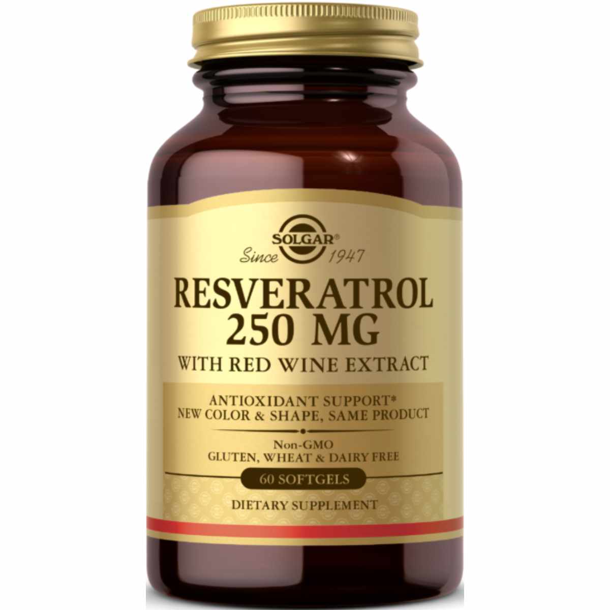Solgar Resveratrol Con Extracto De Vino Tinto 250 mg - 60 Cápsulas Blandas - Haz Tu Pedido