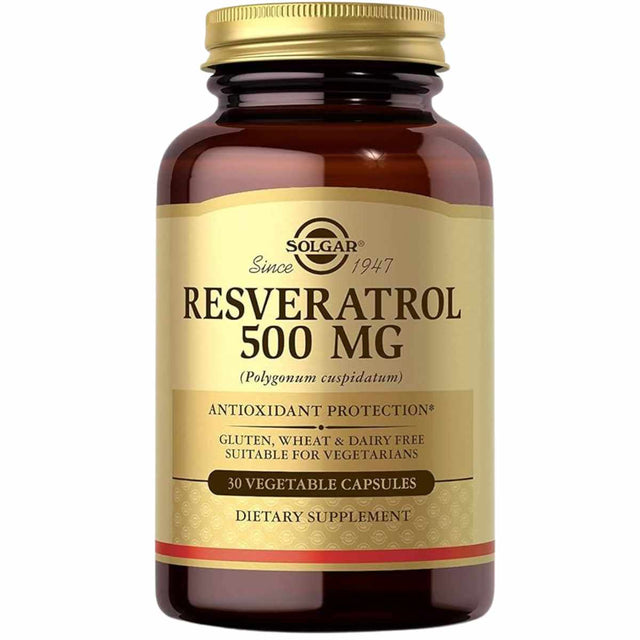 Solgar - trans-Resveratrol (500 mg - 30 Cápsulas Vegetales)