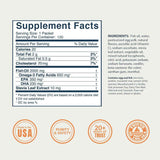 Coromega Omega-3 650 mg - Sabor Naranja - 120 Paquetes - Tabla Nutricional - Haz Tu Pedido