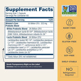 Renew Life Probiotico para Cuidado Digestivo Mujeres 50 Mil Millones CFU - 60 Cápsulas Vegetarianas - Tabla Nutricional - Haz Tu Pedido