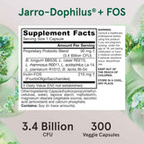 Jarrow Formulas Jarro-Dophilus® Probiótico más Prebiótico 3,4 Mil Millones CFU - 300 Cápsulas Vegetales - Tabla Nutricional - Haz Tu Pedido