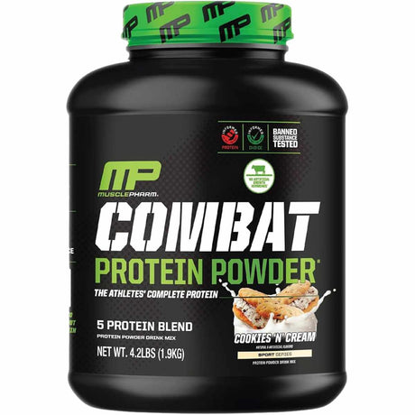 MusclePharm Proteína en Polvo - Sabor Galletas y Crema - 4 lb - Haz Tu Pedido