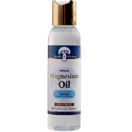 Health and Wisdom Aceite de Magnesio 3182 mg - 118 ml - Haz Tu Pedido