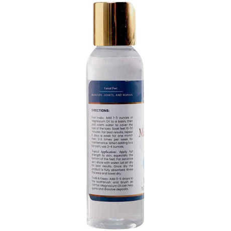Health and Wisdom Aceite de Magnesio 3182 mg - 118 ml - Tabla Nutricional - Haz Tu Pedido