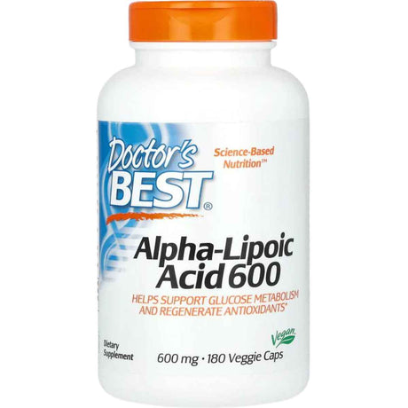 Doctor’s Best Ácido Alfa-Lipoico 600 mg - 180 Cápsulas Vegetales - Haz Tu Pedido