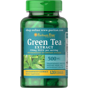 Puritans Pride Extracto de Té Verde 500 mg - 120 Cápsulas - Haz Tu Pedido