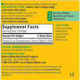 Nature Made Vitamina D3  1000 IU - 180 Cápsulas Blandas - Tabla Nutricional - Haz Tu Pedido