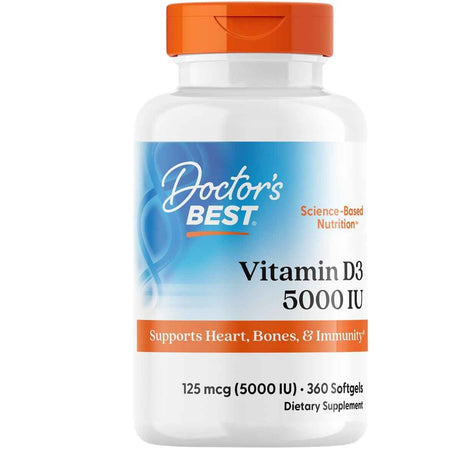Doctor’s Best Vitamina D3 5000 IU - Cápsulas Blandas