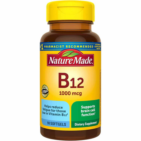 Nature Made Vitamina B12 1000 mcg - 90 Cápsulas Blandas - Haz Tu Pedido