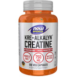 NOW Foods Kre-Alkalyn® Creatina 750 mg - 120 Cápsulas Veganas - Haz Tu Pedido