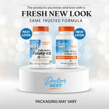 Doctor’s Best Folato con Quatrefolic 400 mcg - 90 Cápsulas Vegetales