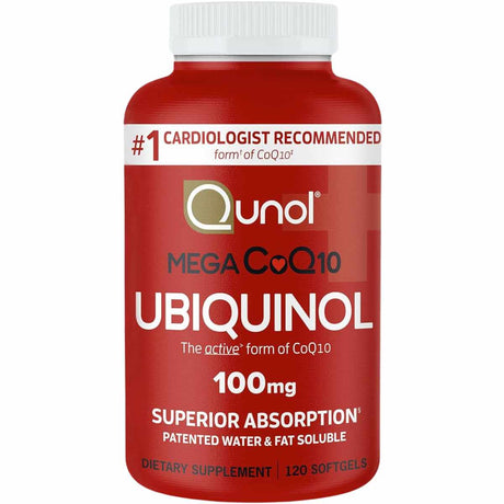 Qunol Mega Ubiquinol CoQ10 100 mg - 120 Cápsulas Blandas - Haz Tu Pedido
