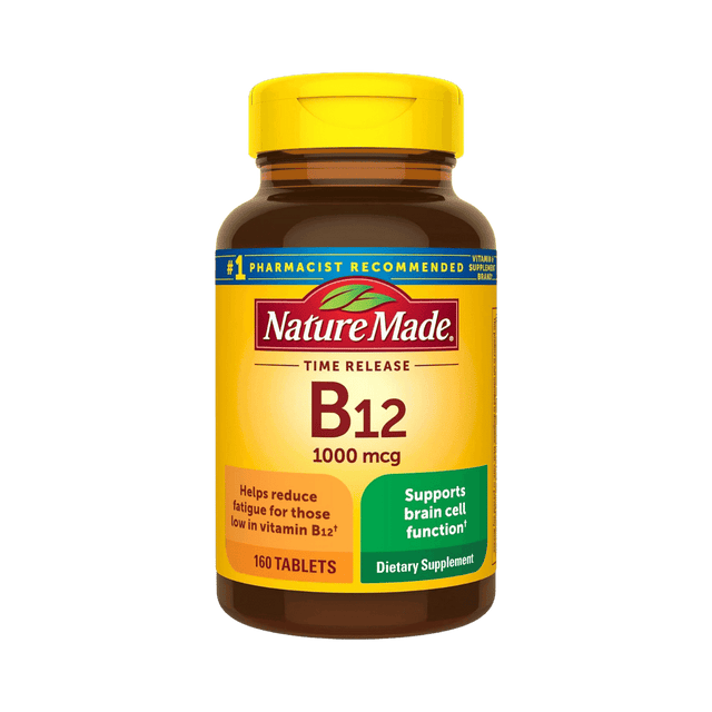Nature Made Vitamina B12: 160 tabletas para una vitalidad sin igual.