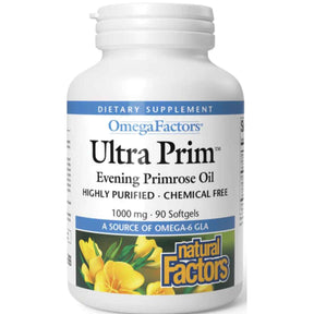 Natural Factors Aceite De Onagra Ultra Prim™ 1000 mg - 90 Cápsulas Blandas - Haz Tu Pedido