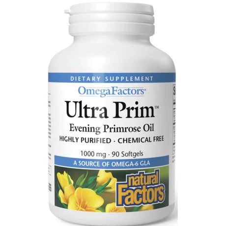 Natural Factors Aceite De Onagra Ultra Prim™ 1000 mg - 90 Cápsulas Blandas - Haz Tu Pedido