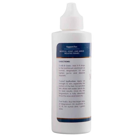 Health and Wisdom Aceite de Magnesio 3182 mg - 118 ml - Tabla Nutricional - Haz Tu Pedido