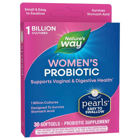 Natures Way Pearls® Probiótico para Mujeres 1 Mil Millones CFU - 30 Cápsulas Blandas - Haz Tu Pedido