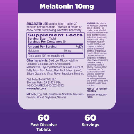 Melatonina 10 mg - Fresa - Haz Tu Pedido