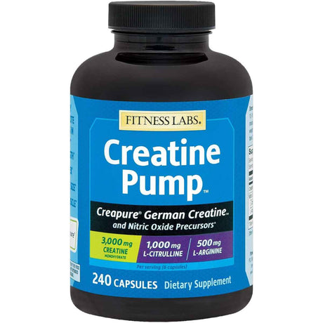 Fitness Labs Creatina Alemana Pump - 240 Cápsulas - Haz Tu Pedido