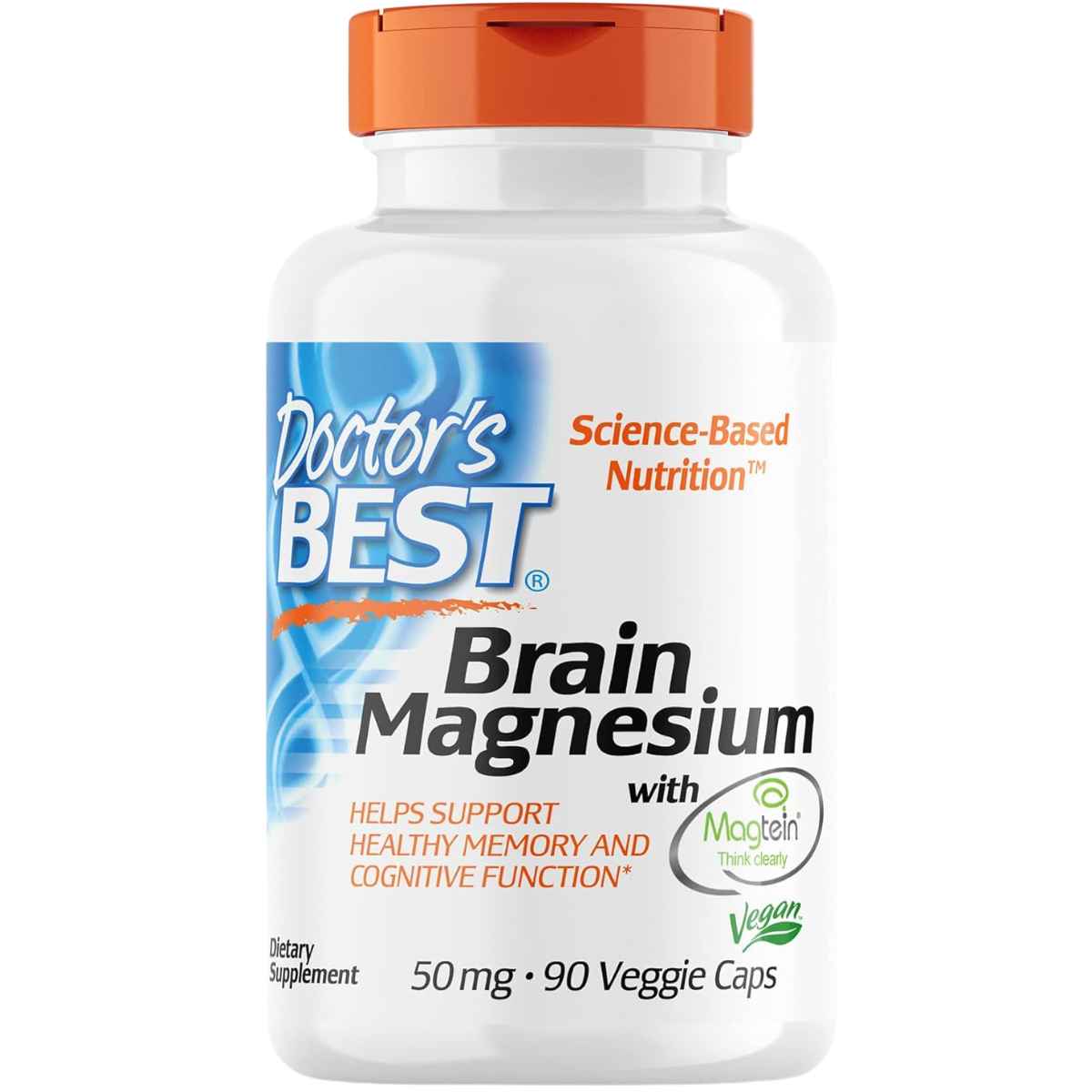 Doctor's Best Magtein Magnesio Cerebral - 90 Cápsulas Vegetales - Haz Tu Pedido