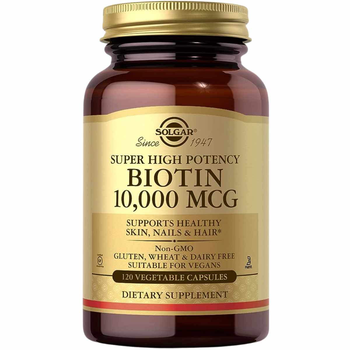Solgar Biotina  1000 mcg - 120 Cápsulas Vegetales - Haz Tu Pedido
