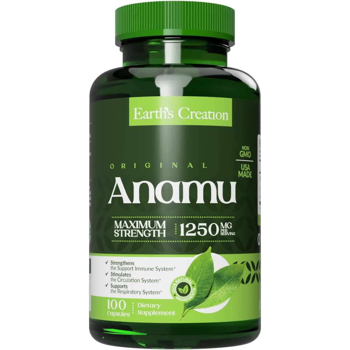 Earths Creation Anamú 1250 mg - 100 Cápsulas