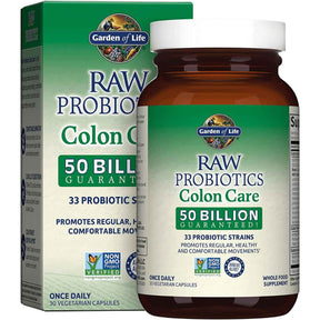 Garden of Life  Probióticos Colon Care para Salud Digestiva 50 Mil Millones CFU - 30 Cápsulas Vegetarianas - Haz Tu Pedido