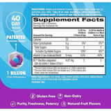 Digestive Advantage Probiótico Diario - Sabor Frutas - 80 Gomitas - Tabla Nutricional - Haz Tu Pedido