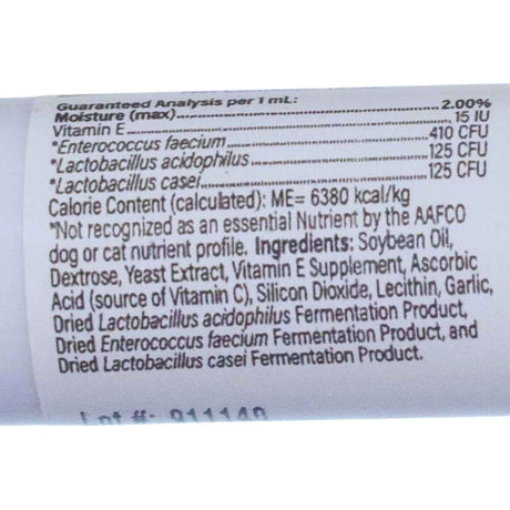 Revival Animal Health Doc Roy's® GI Synbiotics™ Probiotico - Sabor Pollo - 15 ml - Tabla Nutricional - Haz Tu Pedido