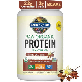 Garden of Life Proteína Vegana Orgánica Nutrición Diaria - Sabor Chai de Vainilla - 680 g - Haz Tu Pedido