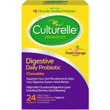 Culturelle Probiótico Diario Digestivo - Sabor Naranja - 24 Masticables - Haz Tu Pedido