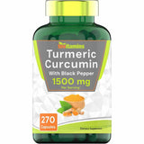 Cúrcuma Con Pimienta Negra - 270 Cápsulas