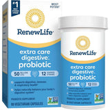 Renew Life Extra Care Digestive Probiotico 50 Mil Millones CFU - 90 Cápsulas Vegetarianas - Haz Tu Pedido