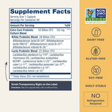 Renew Life Extra Care Digestive Probiotico 50 Mil Millones CFU - 90 Cápsulas Vegetarianas - Tabla Nutricional - Haz Tu Pedido