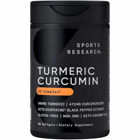 Sports Research Complejo de Cúrcuma - 60 Cápsulas Blandas - Haz Tu Pedido