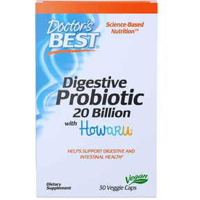 Doctor’s Best Probiótico Digestivo con Cepas Avanzadas 20 Mil Millones CFU - 30 Cápsulas Vegetales - Haz Tu Pedido