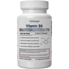 Superior Labs Vitamina B6 - 120 Cápsulas Vegetales - Haz Tu Pedido