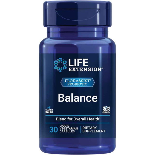 Life Extension FLORASSIST® Balance Probiótico - 30 Cápsulas Vegetarianas Líquidas - Haz Tu Pedido