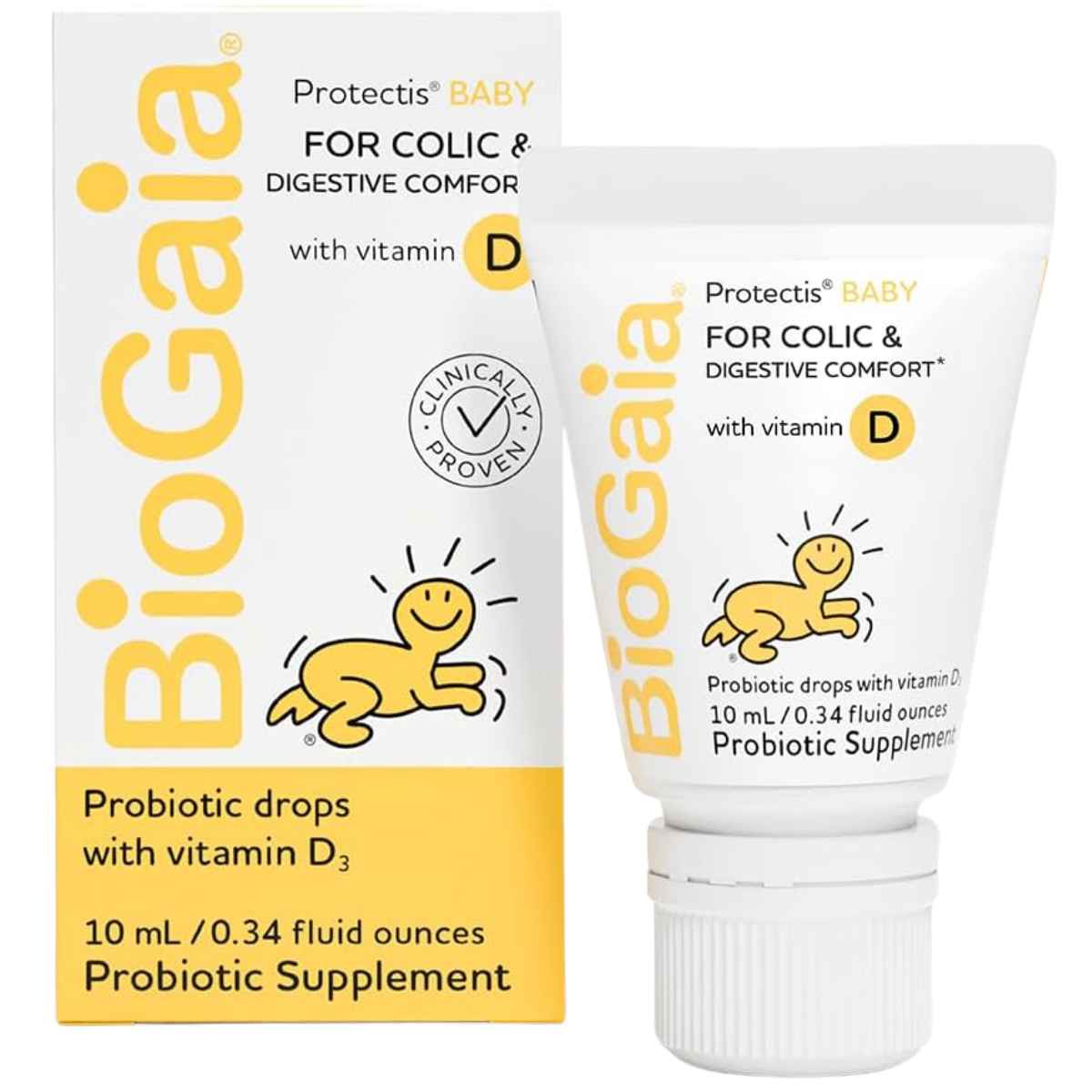 BioGaia Probiótico Protectis Bebé con Vitamina D para Salud Digestiva y Ósea - 10 ml - Haz Tu Pedido