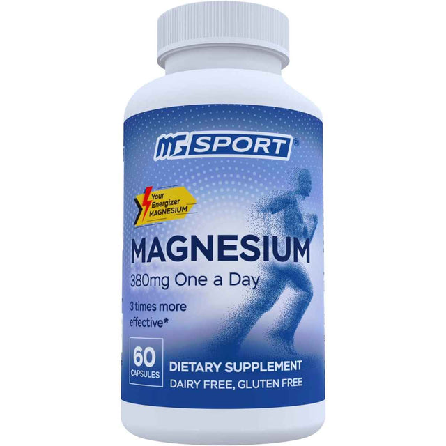 MgSport Magnesio 380 mg - 60 Cápsulas - Haz Tu Pedido