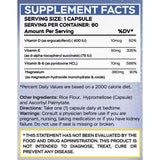 MgSport Magnesio 380 mg - 60 Cápsulas - Tabla Nutricional - Haz Tu Pedido