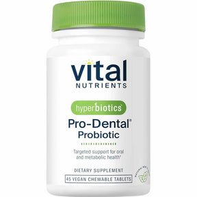 Hyperbiotics Pro-Dental: Soporte a un Microbioma Equilibrado para la Salud Oral y Digestiva 3 Mil Millones CFU - Sabor Menta - 45 Tabletas Masticable - Haz Tu Pedido
