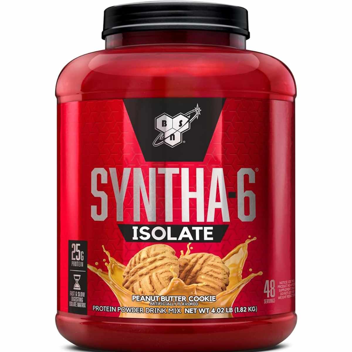 BSN SYNTHA-6 Proteína Aislada en Polvo - Sabor Mantequilla de Maní con Chispas de Chocolate Oscuro - 4.02  lb - Haz Tu Pedido