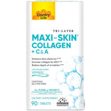 Country Life Maxi-Skin Collagen + C & A - 90 Tabletas