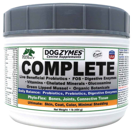 Nature's Farmacy Dogzymes Probióticos Completos para Caninos - 454 g - Haz Tu Pedido
