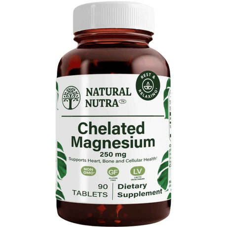Natural Nutra Óxido De Magnesio Quelado 250 mg - 90 Tabletas - Haz Tu Pedido